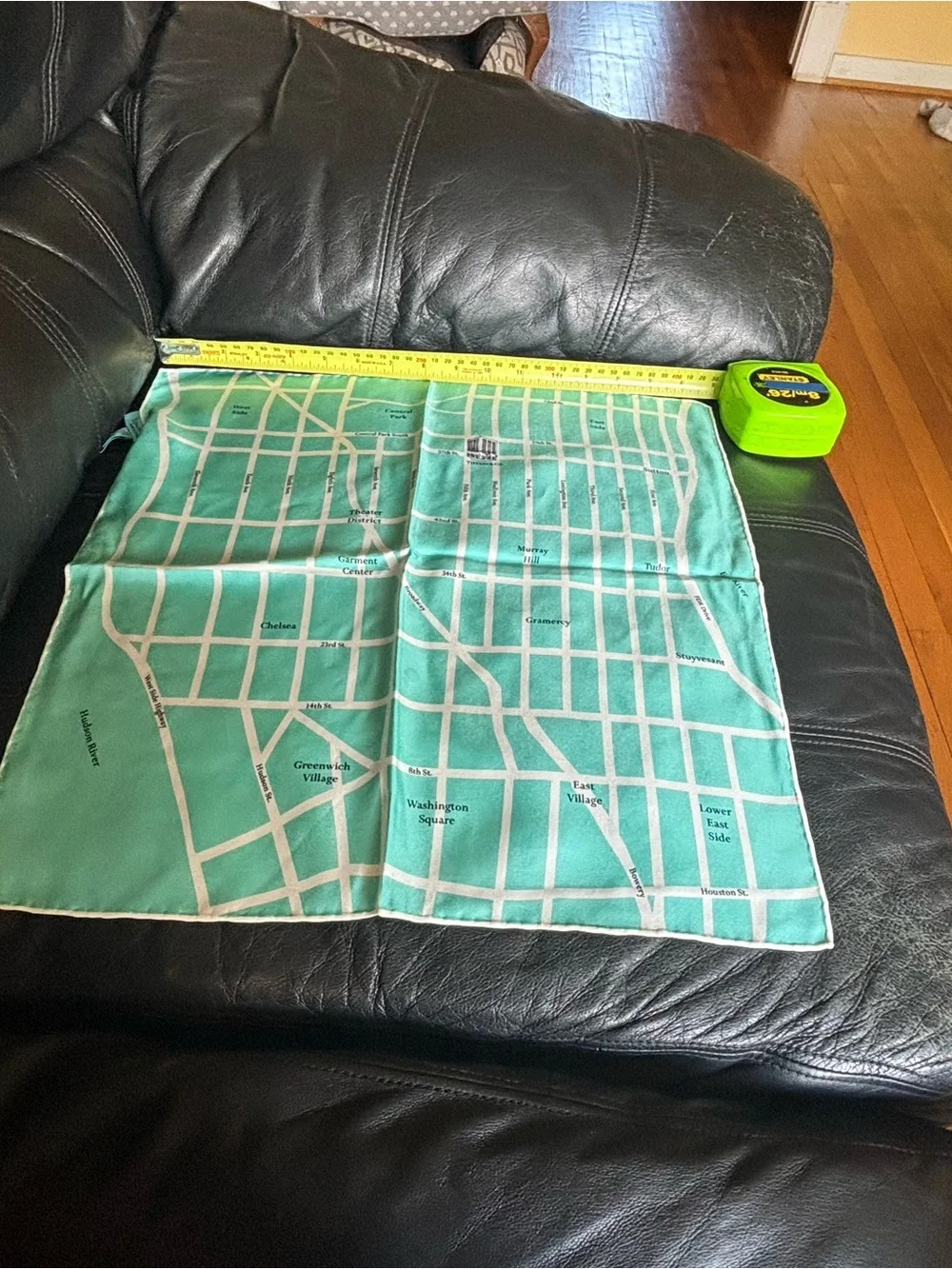 Tiffany & Co. Map Print Silk Scarf